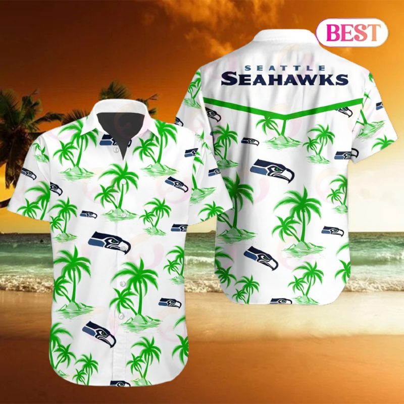 Tropical NFL Seattle Seahawks Button Shirt