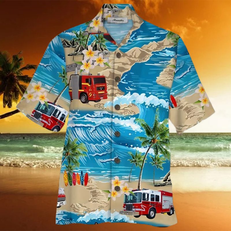 Truck Colorful Unique Design Unisex Hawaiian Shirt