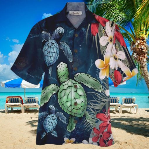 Turtle Colorful Unique Design Unisex Hawaiian Shirt