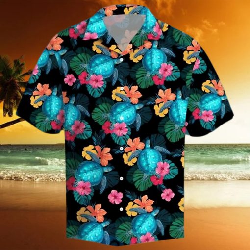 Turtles Hibiscus Tropical Hawaiian Shirt