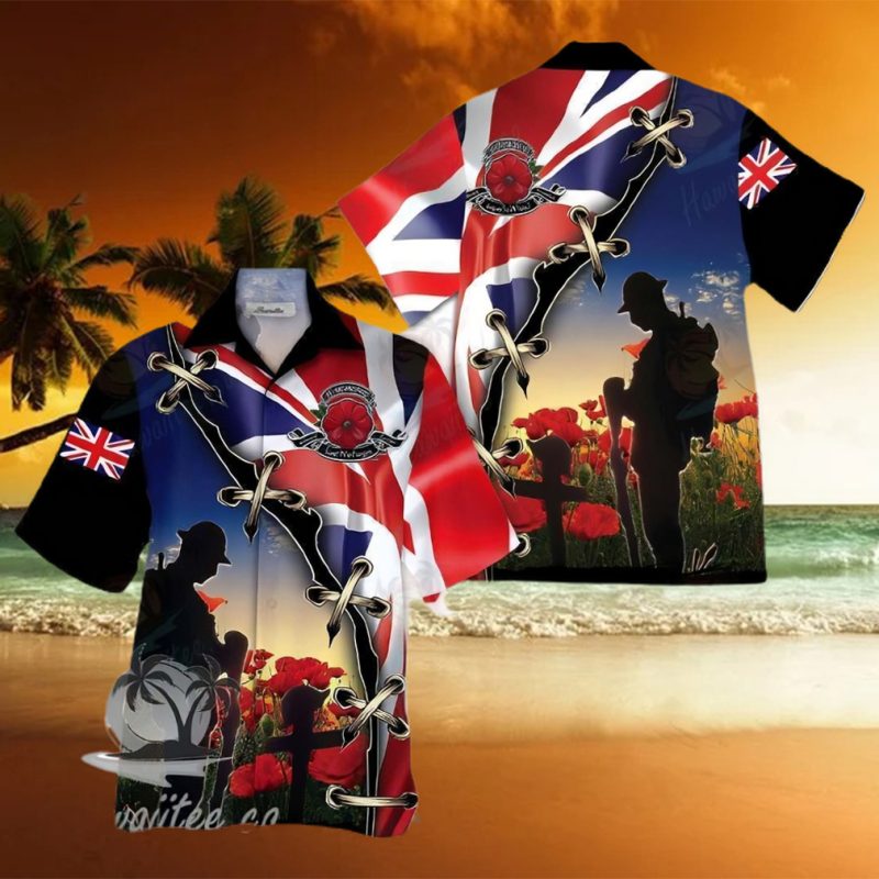 Uk Veteran Colorful Awesome Design Unisex Hawaiian Shirt