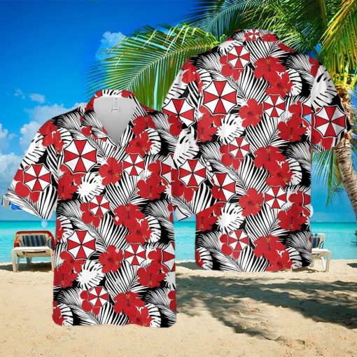 Umbrella Evil Hawaiian Hawaii Aloha Pattern Summer Shirt