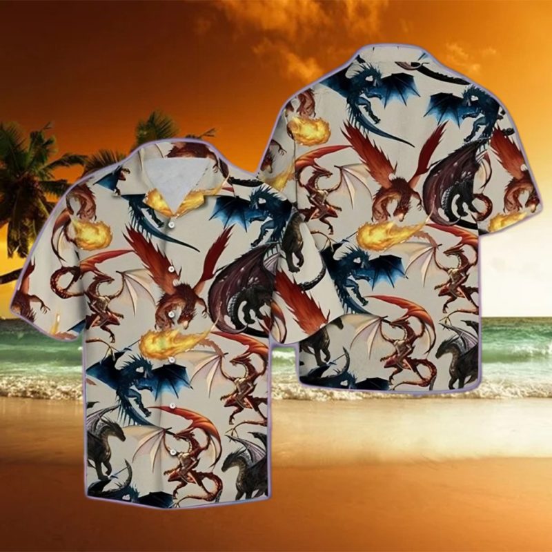 Viking Dragon Hawaiian Shirt