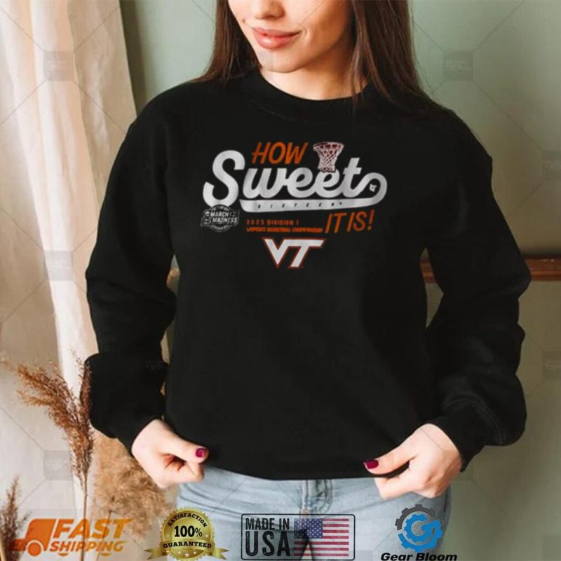 Virginia Tech Women’s Basketball Sweet Sixteen 2023 Division I women’s championship Hoodie Shirt