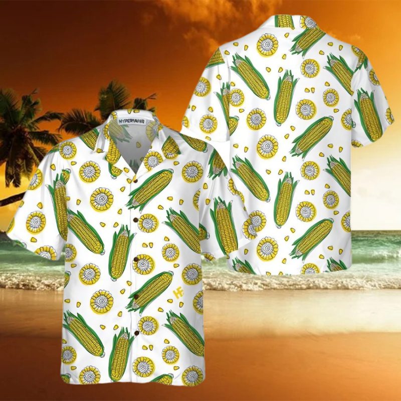 Yellow Corncobs Corn Hawaiian Shirt