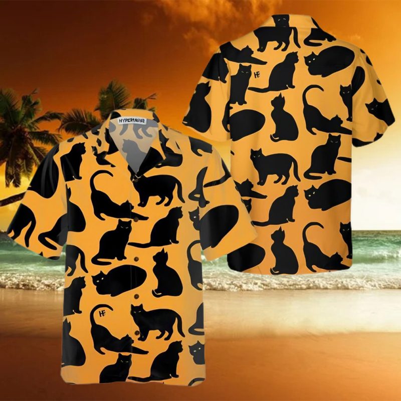 Yoga Cat Hawaiian Shirt