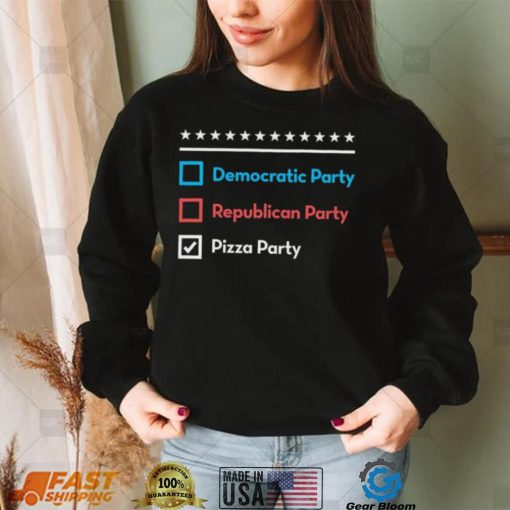democratic party republican party pizza party T-shirt