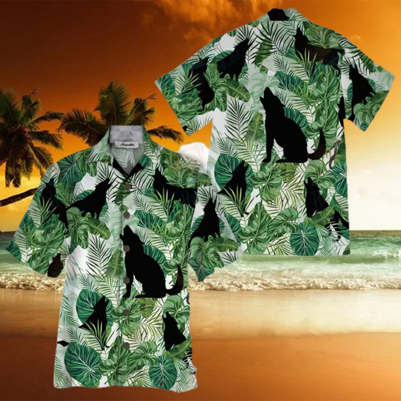 Wolf Green Unique Design Unisex Hawaiian Shirt