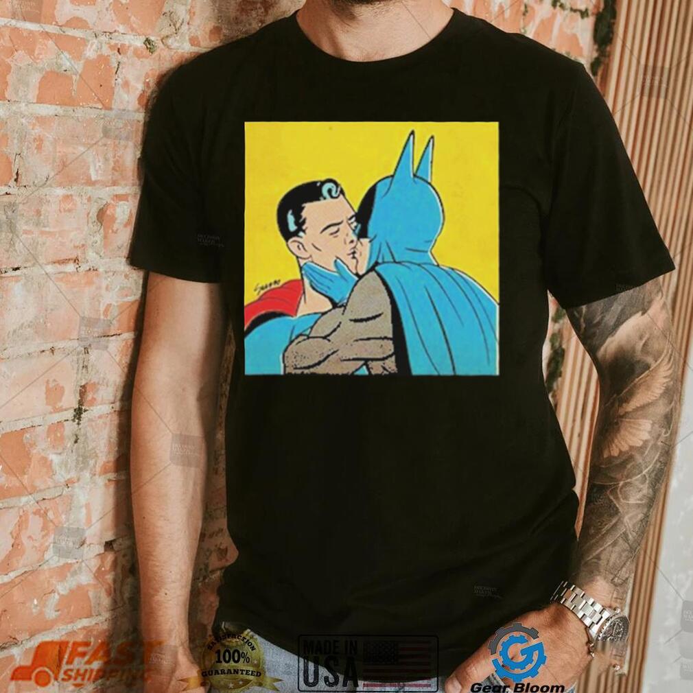 Batman And Superman Kissing T Shirt