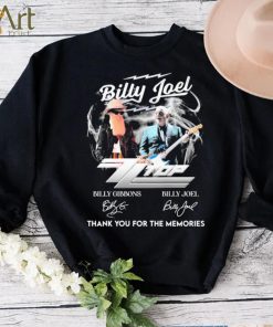 Billy Joel Zz Top Thank You For The Memories Signatures Shirt