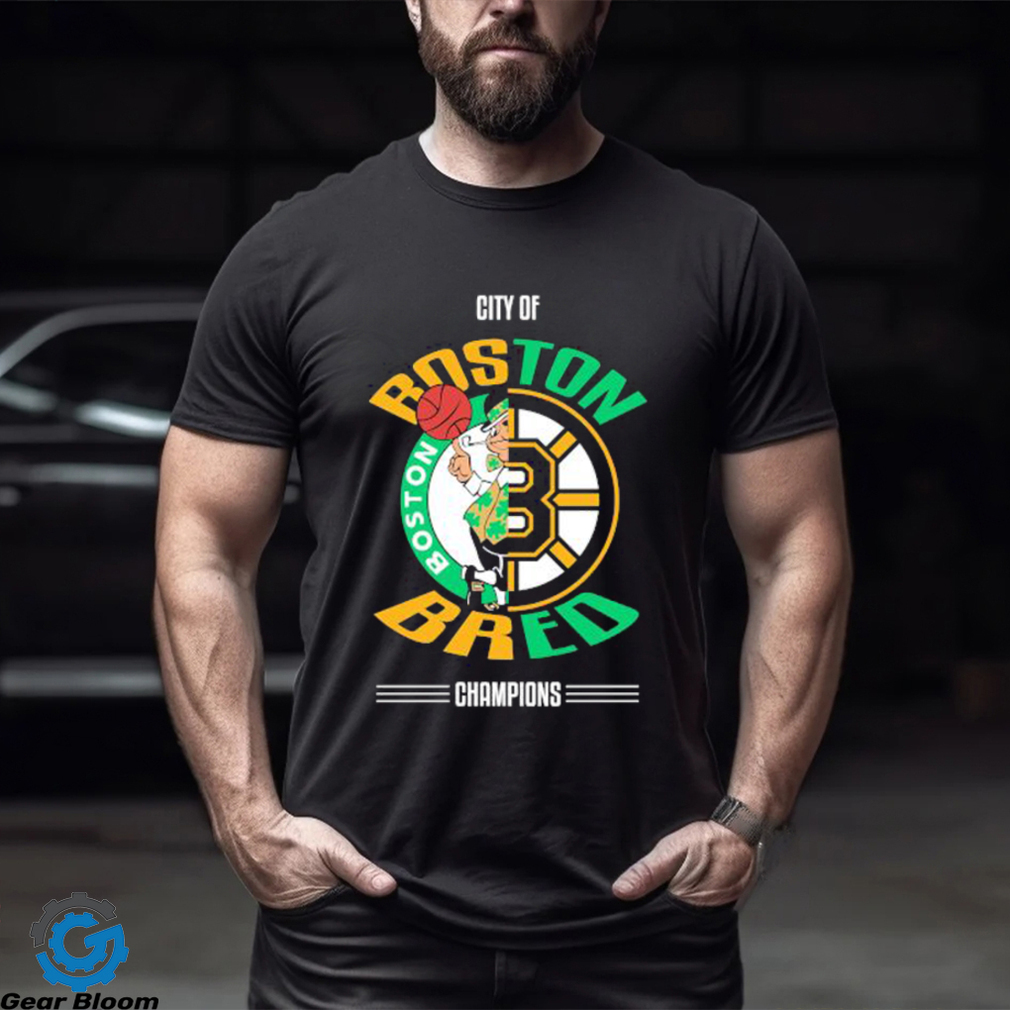 Boston Celtics vs Boston Bruins City of Boston Bred Champions 2023 shirt