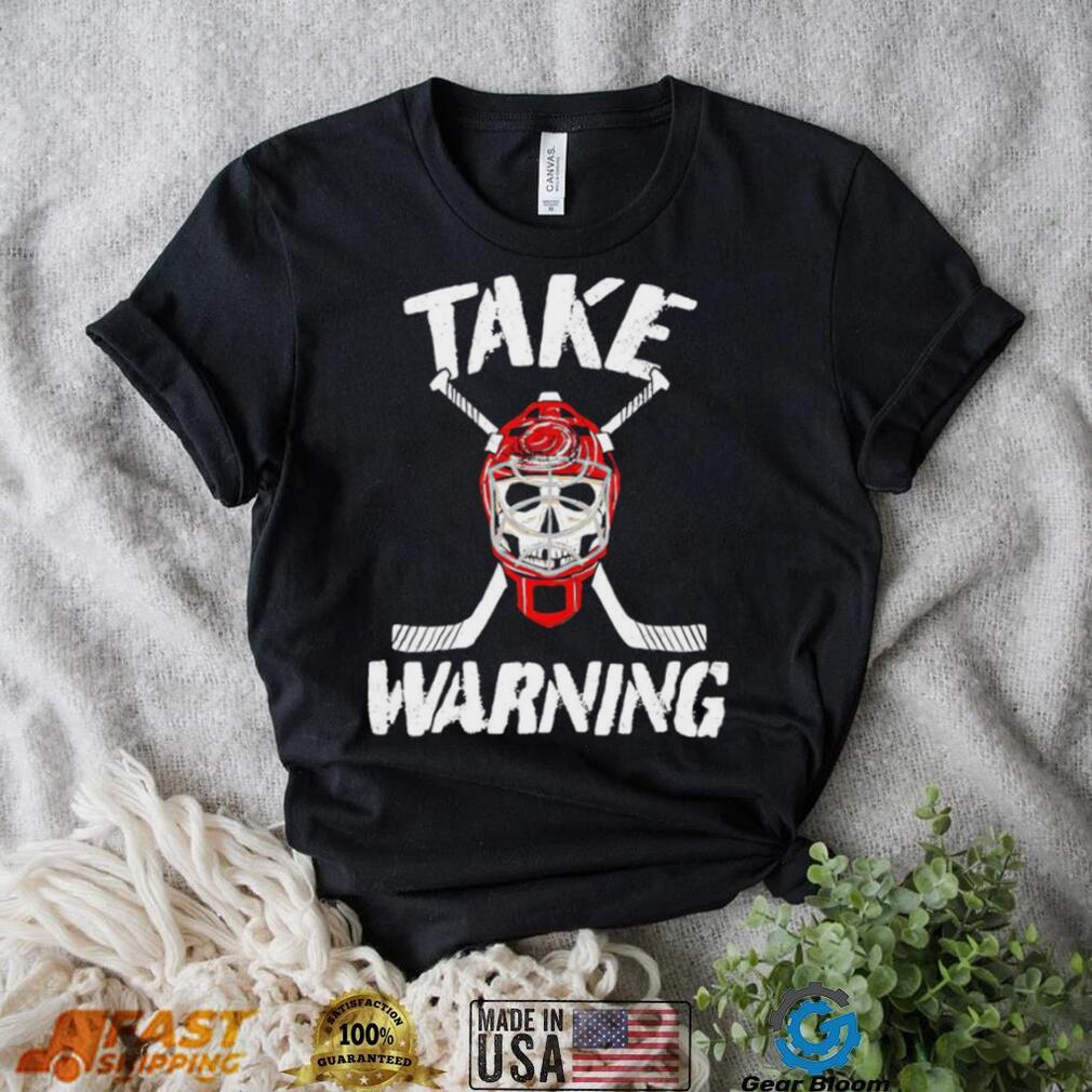 Carolina Hurricanes skull take warning logo shirt