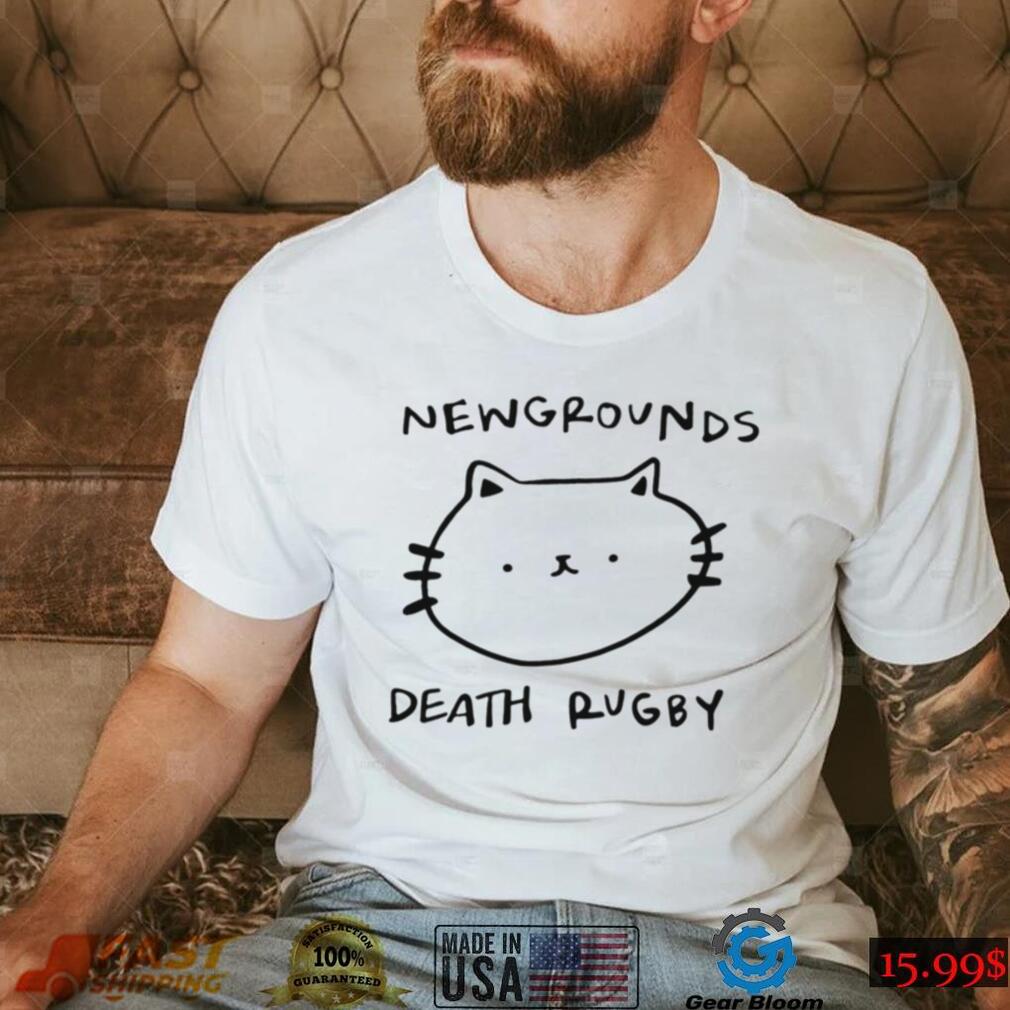 Cat newgrounds death rugby funny T shirt