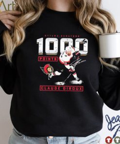 Claude Giroux Ottawa Senators 1,000 Career Points Shirt
