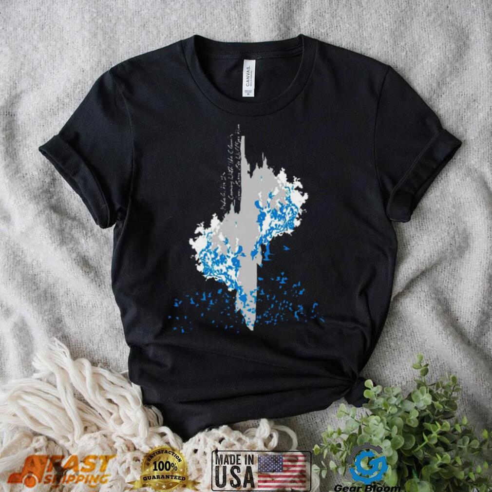 Clouds with blue birds shirt