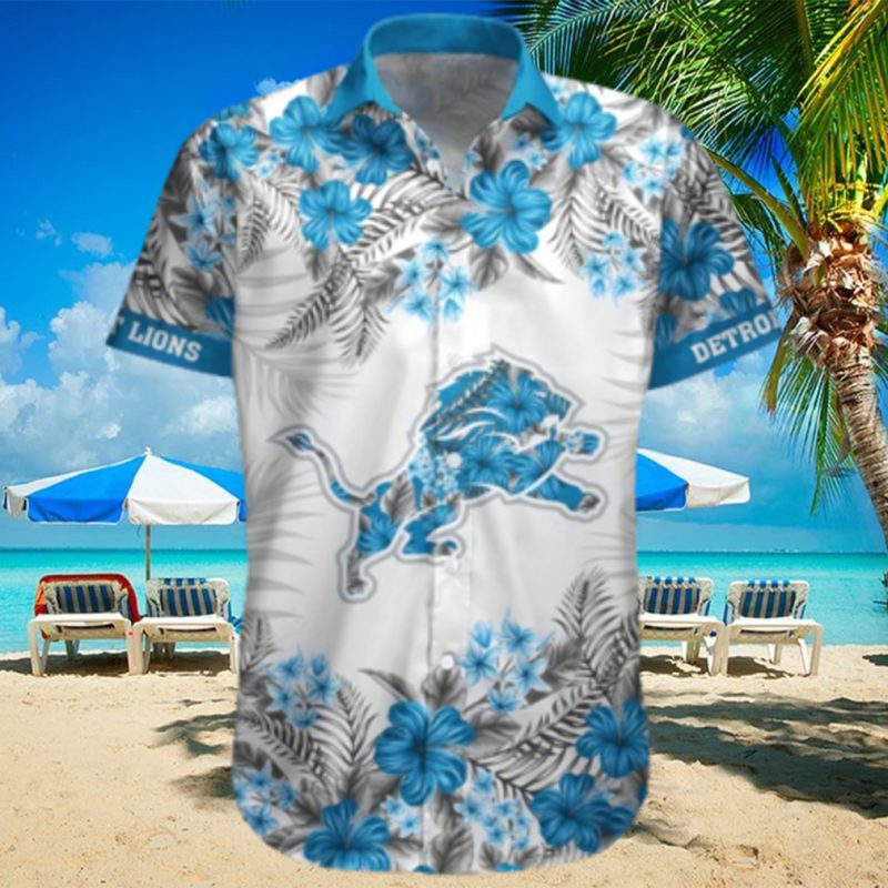 Detroit Lions Summer Beach Shirt and Shorts Full Over Print
