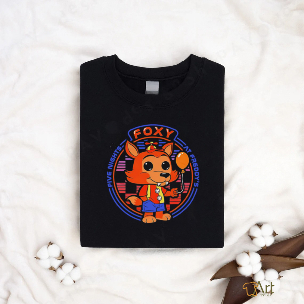 Five Nights at Freddy’s Balloon Foxy Flocked Pop vintage shirt