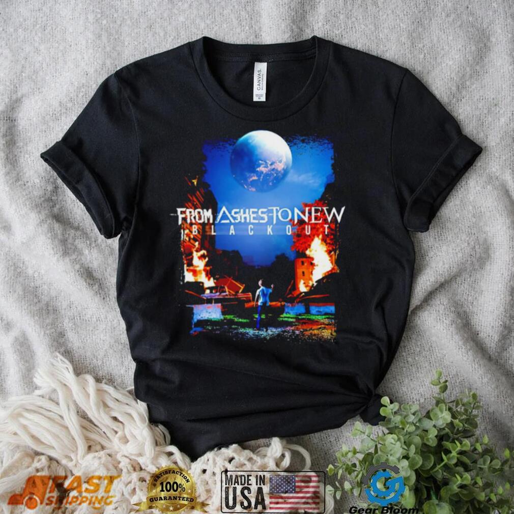 From Ashes to New Blackout photo shirt