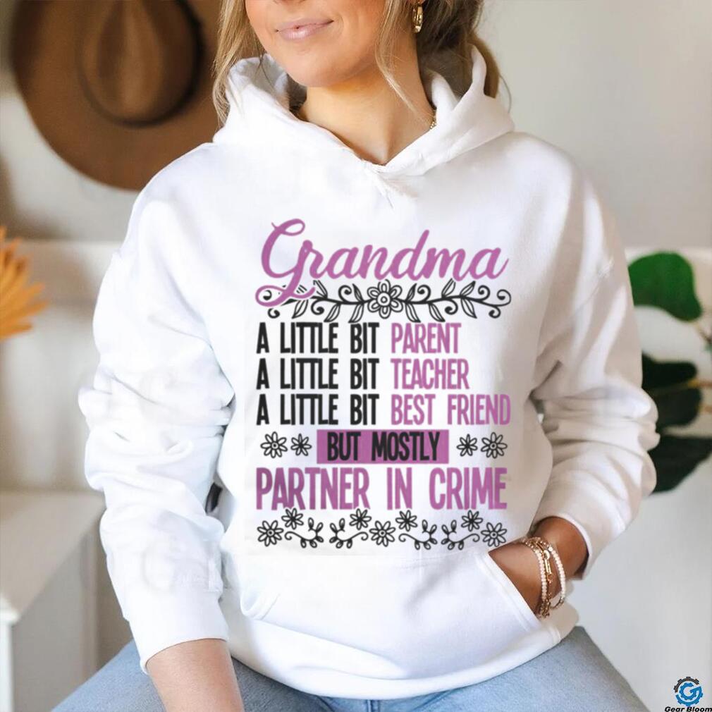 Grandma t shirt, grandma grandma partner in crime t shirt