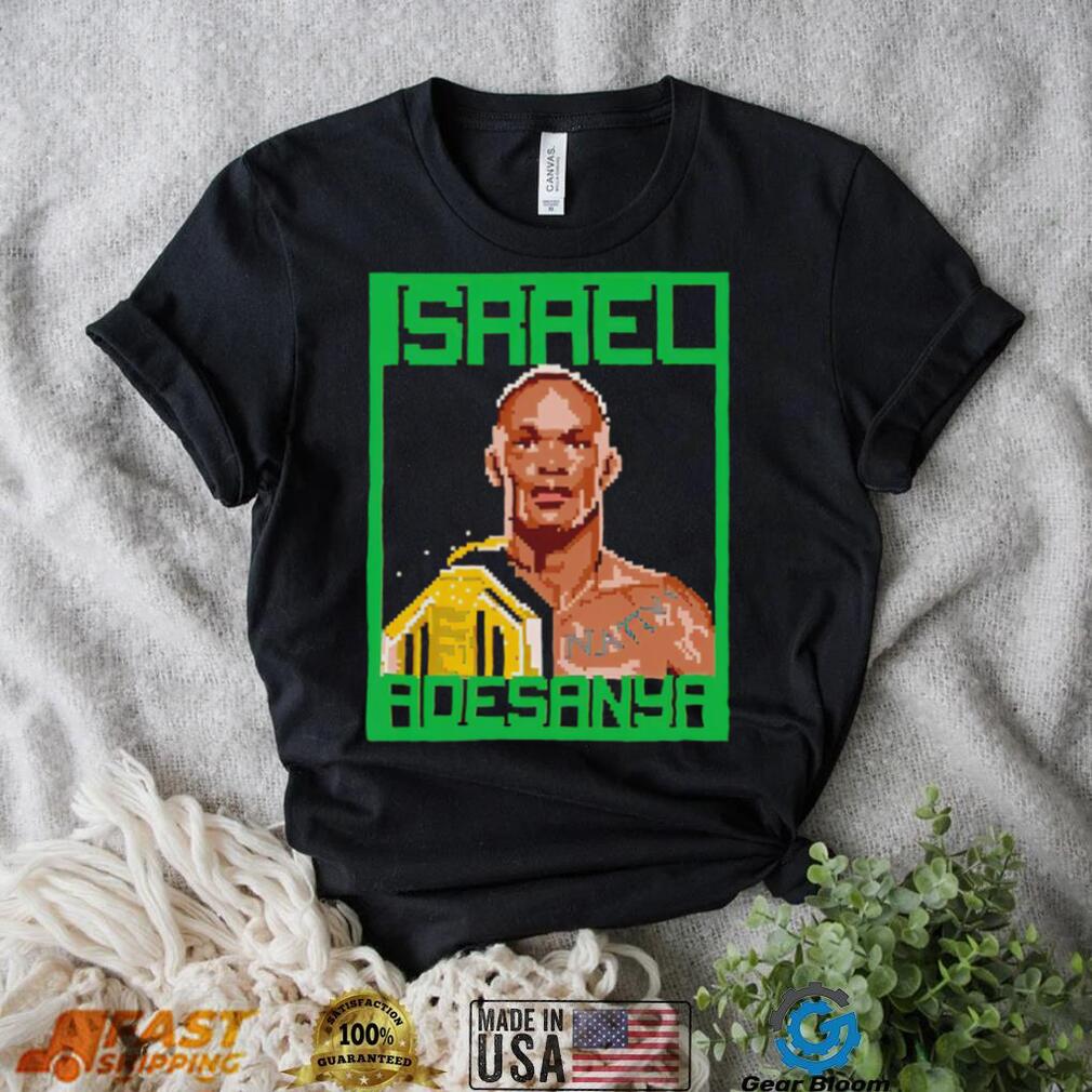 Israel Adesanya Champion pixel art shirt