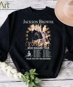 Jackson Browne 2023 Summer Tour Thank You For The Memories Signatures Shirt