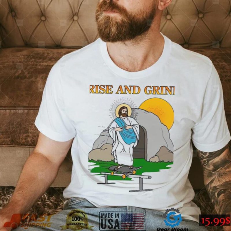 Jesus rise and grind 2023 logo t  shirt