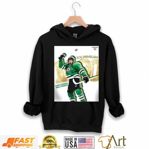 Joe Pavelski 1,000 Career NHL Points Shirt