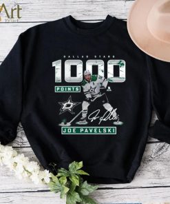 Joe Pavelski Dallas Stars 1,000 Career Points Signature Shirt