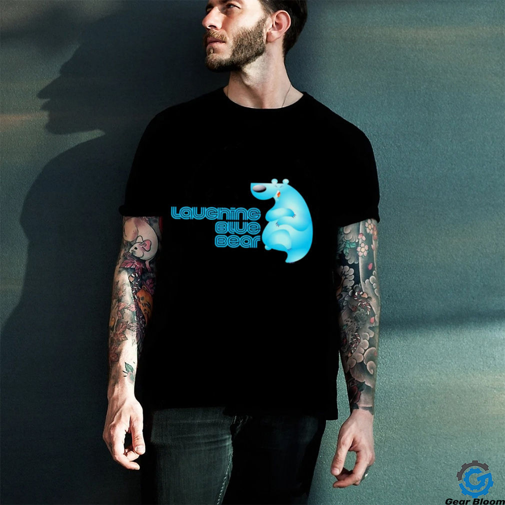 Laughing Blue Bear art shirt