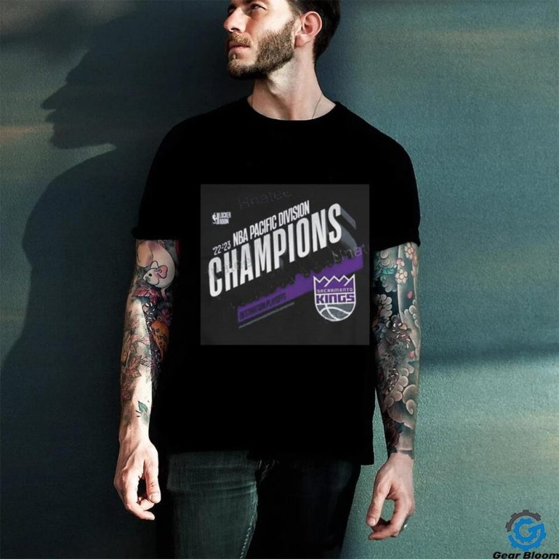 NBA merch sacramento kings 2023 pacific Division champions t shirt