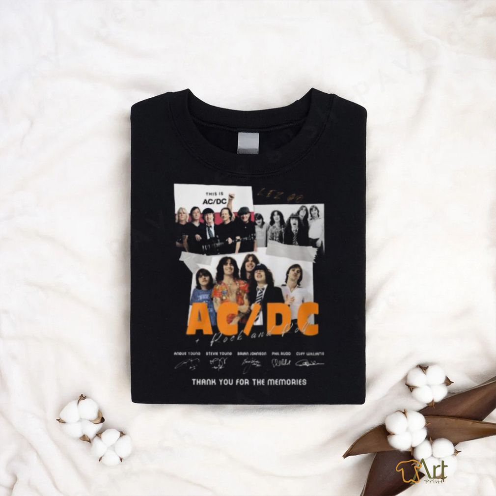 NEW AC DC Rock Band Thank You For The Memories T Shirt