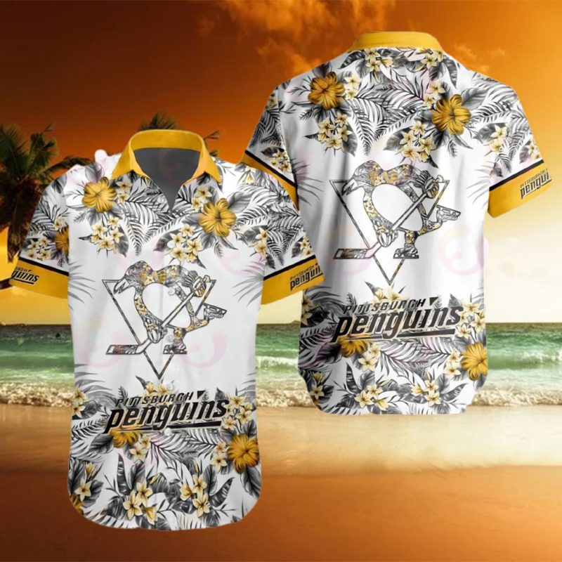 NHL Pittsburgh Penguins Special Hawaiian Design Button Shirt