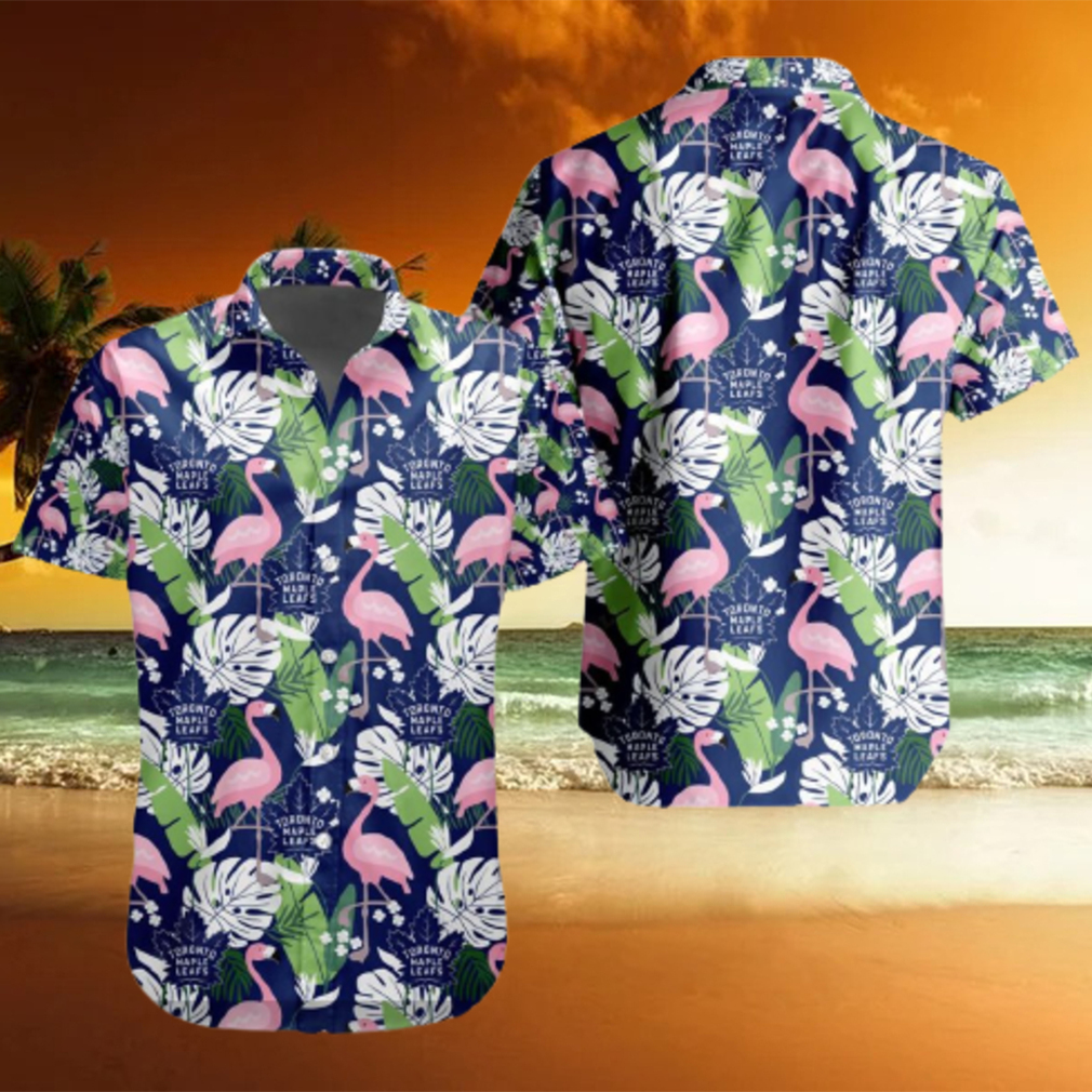 NHL Toronto Maple Leafs Crane Bird Special Design Button Hawaiian Shirt and Short LIMITED EDITION