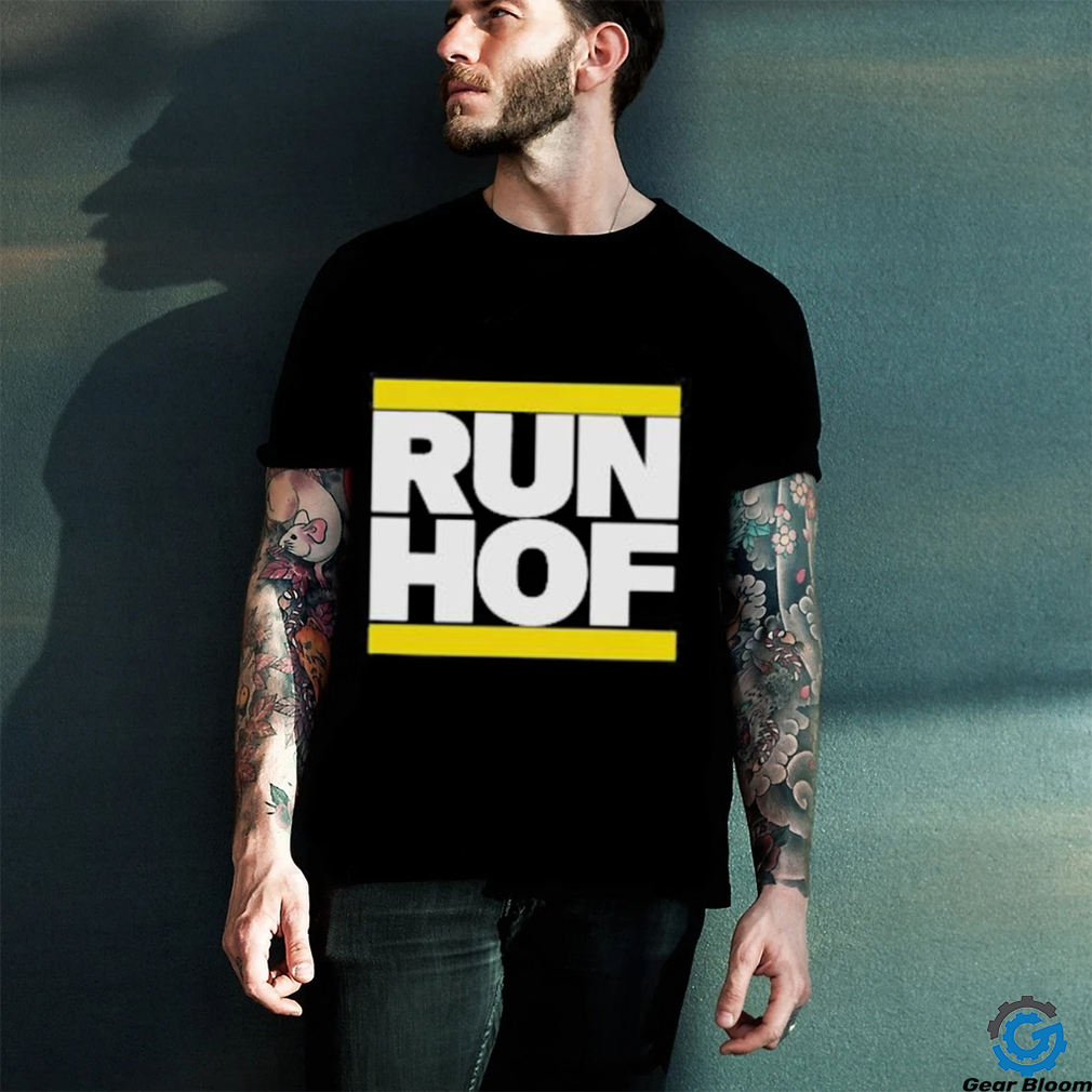 Official 95.7 The Game Bonta Hill Wearing Run Hof shirt