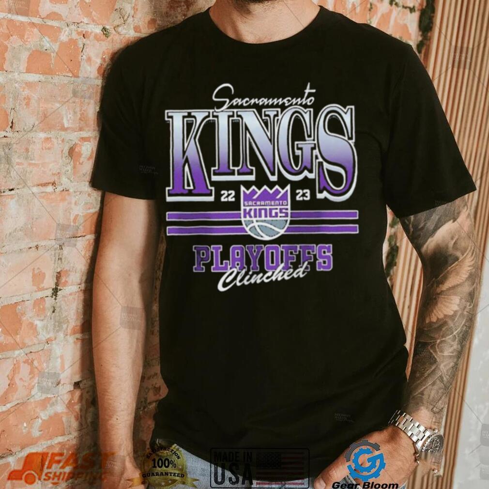 Official Sacramento kings 2023 NBA Playoffs Clinched tee shirt