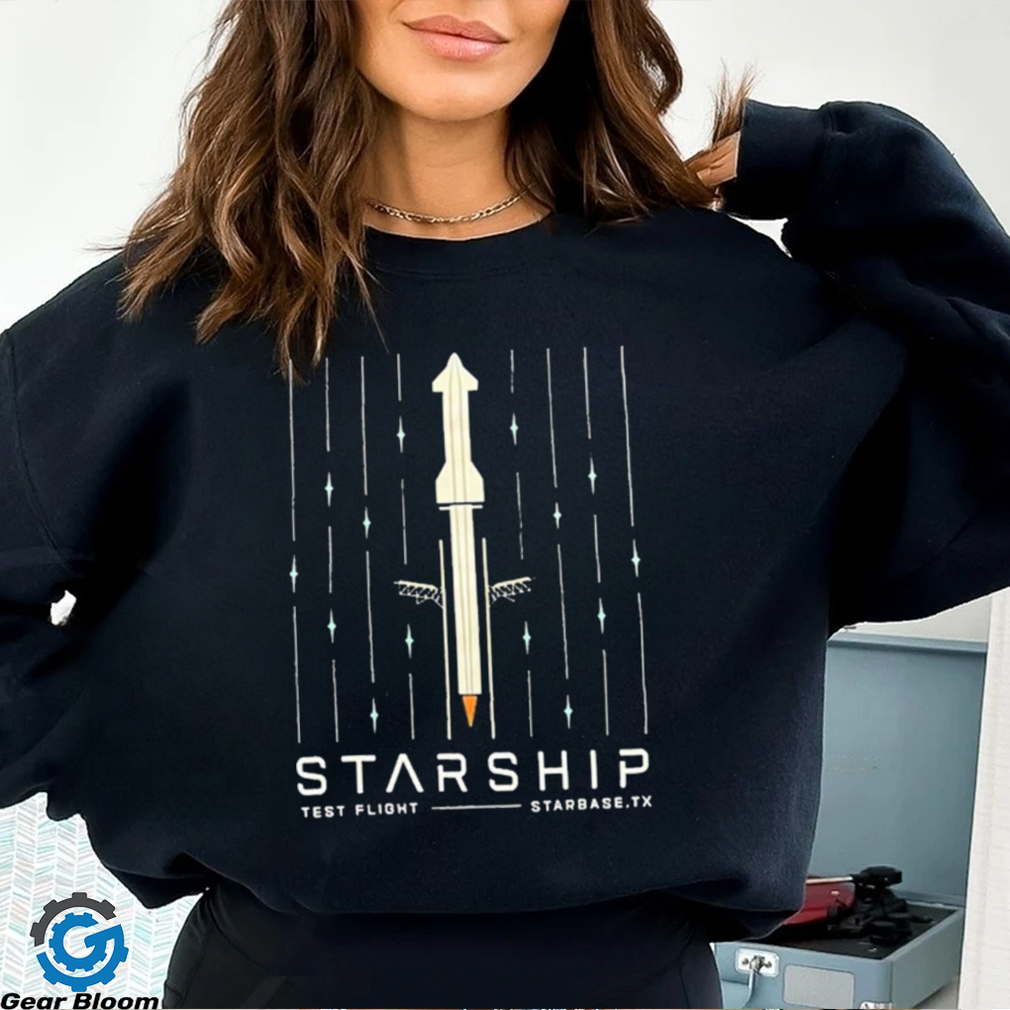 Official Starship Test Flight T Shirt