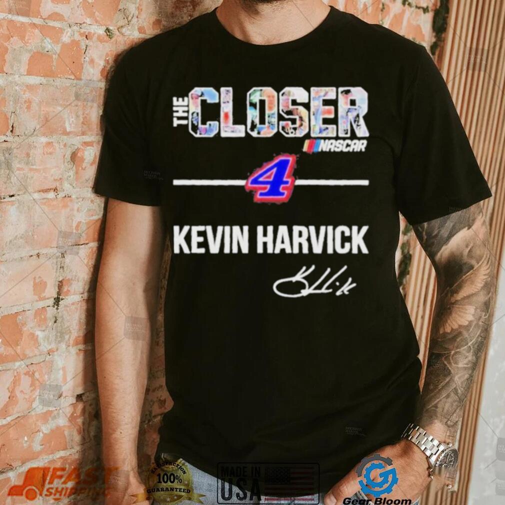 Official The Closer Nascar #4 Kevin Harvick signatures shirt