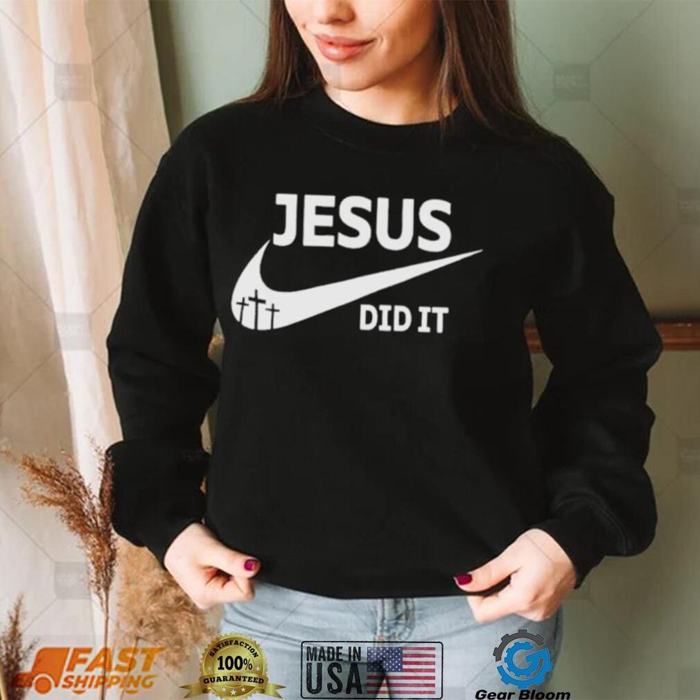 Official andrew prue wearing Jesus did it T shirt