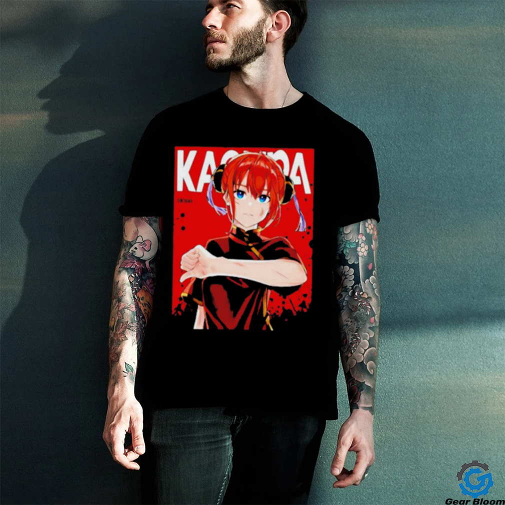 Original Kagura Gintama red comic Sorachi Hideaki shirt