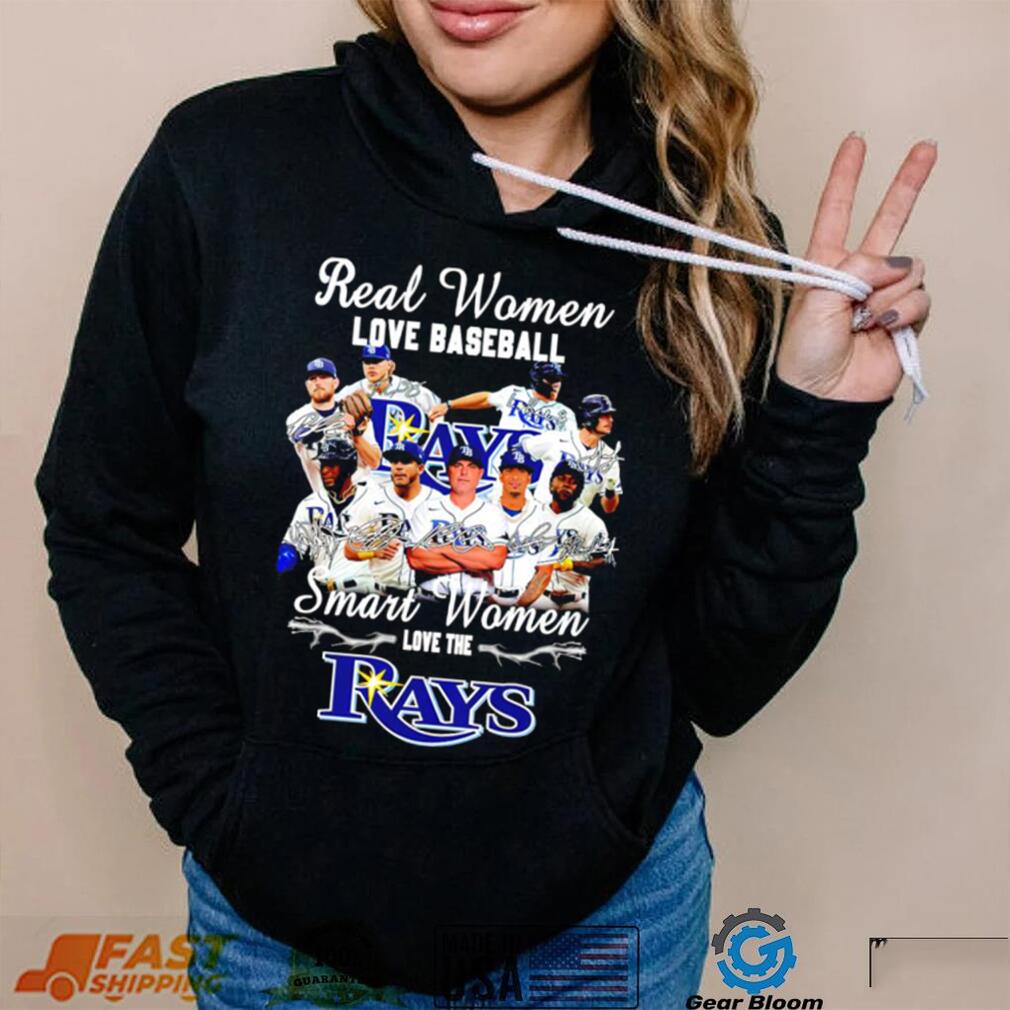 Real Women Love baseball smart woemn love the Tampa Bay Rays signature 2023 shirt