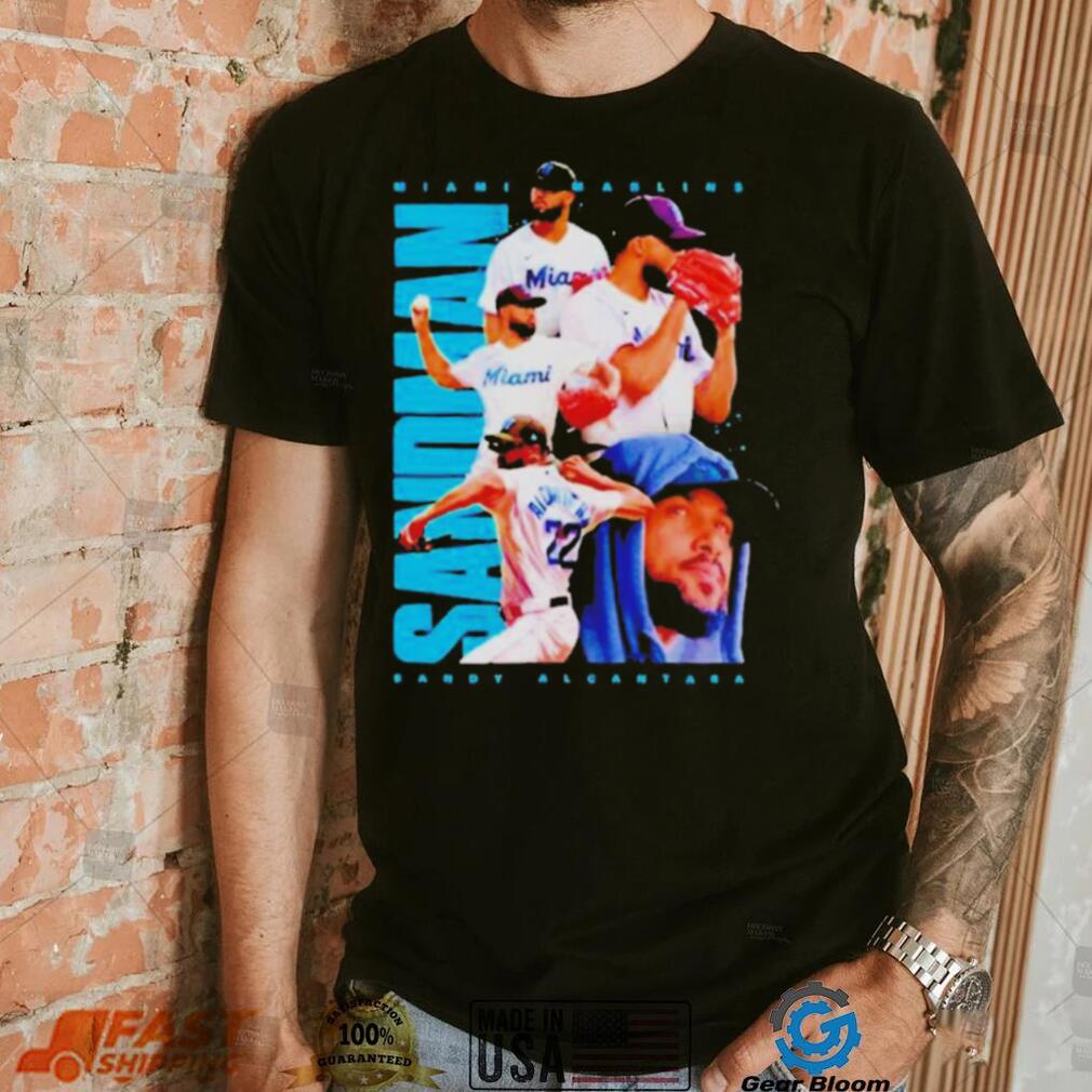 Sandy Alcantara Miami Marlins Football Player Shirt