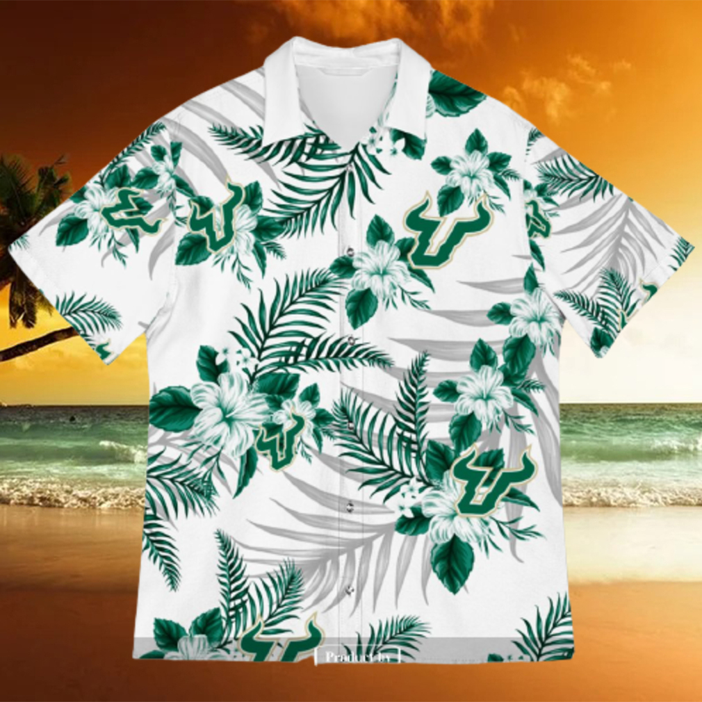 South Florida Bulls Sports American Hawaiian Tropical Patterns For Fans Club Trending Summer Gifts Unisex Hawaii Shirt