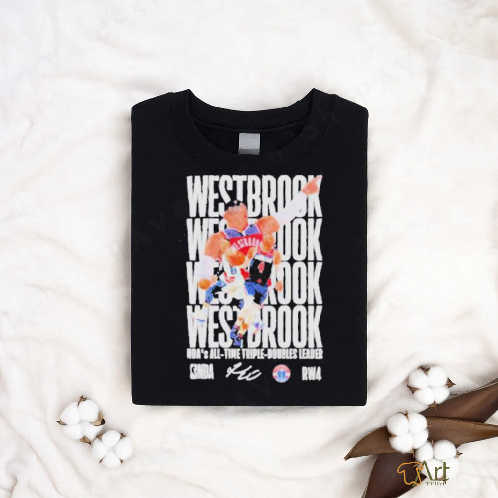 Typography Russell Westbrook Nba Basketball signature shirt