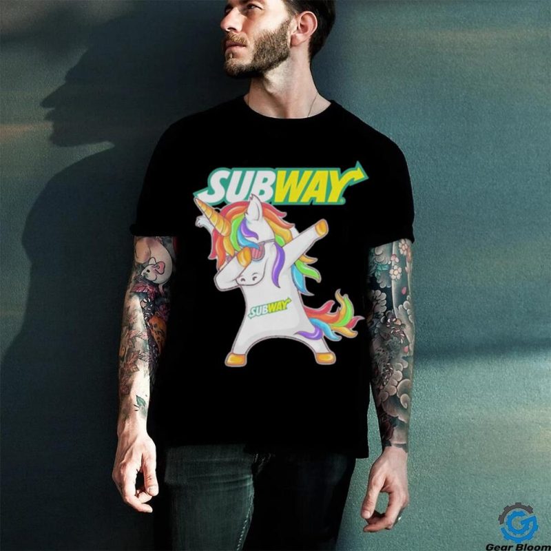 Unicorn Dabbing Subway Shirt