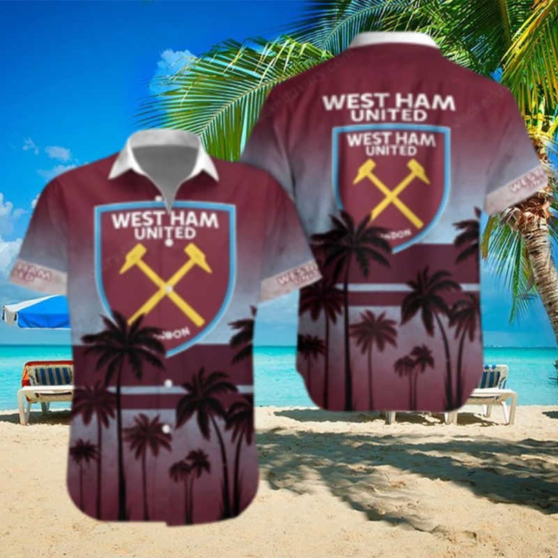 West Ham United FC Summer Beach Shirt and Shorts Full Over Print