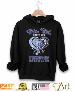 This Girl Loves Her Heart Memphis Grizzlies Shirt