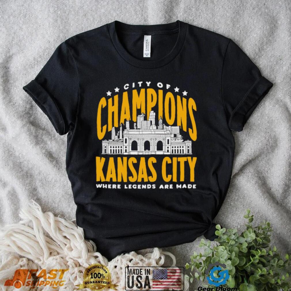 Kansas City of Champions where legends are made retro shirt