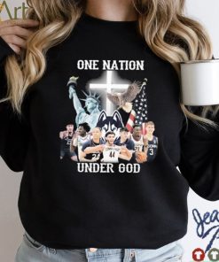 One Nation Under God Teams Uconn Shirt