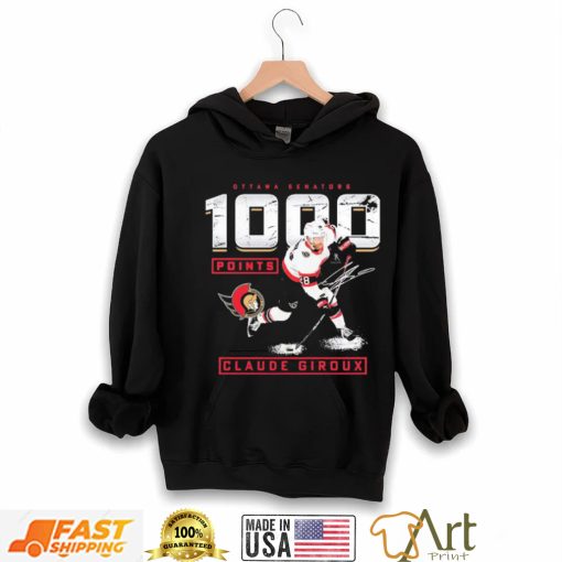 Claude Giroux Ottawa Senators 1,000 Career Points Shirt