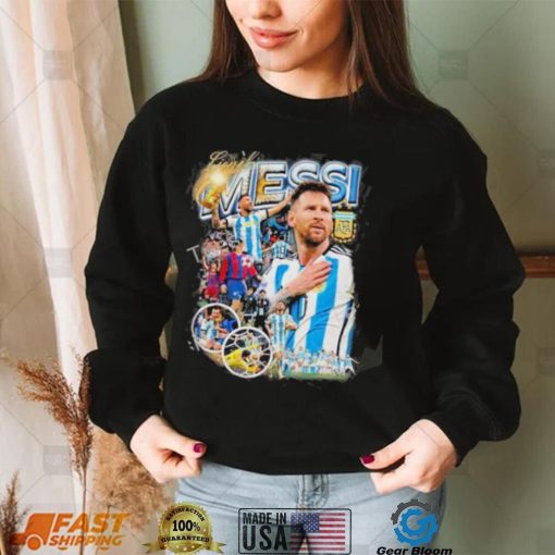 joe thomlinson wearing lionel messi t shirt shirt
